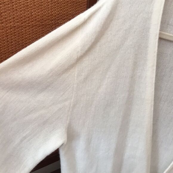 VINTAGE OLD MONEY CHRISTIAN DIOR LADIES XL CARDIGAN IVORY CREAM GRANNY CHIC - Picture 6 of 8